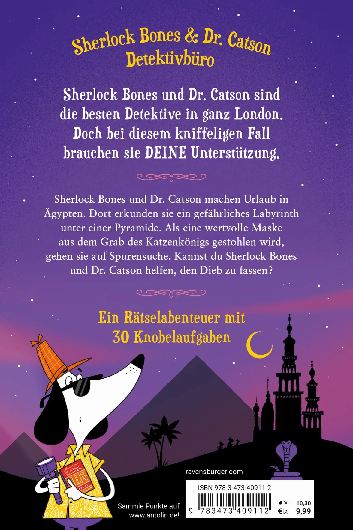 Meisterdetektiv Sherlock Bones, Band 2 - Die verfluchte Maske