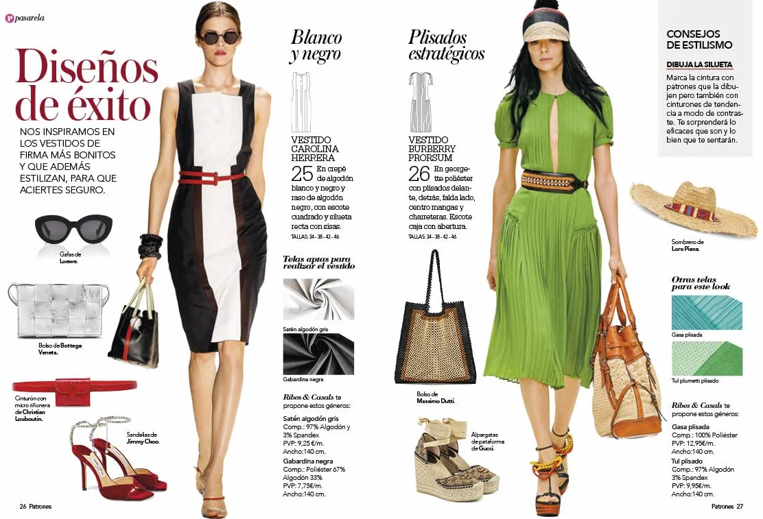 Pack selección vestidos primavera/verano: 2 revistas de Patrones