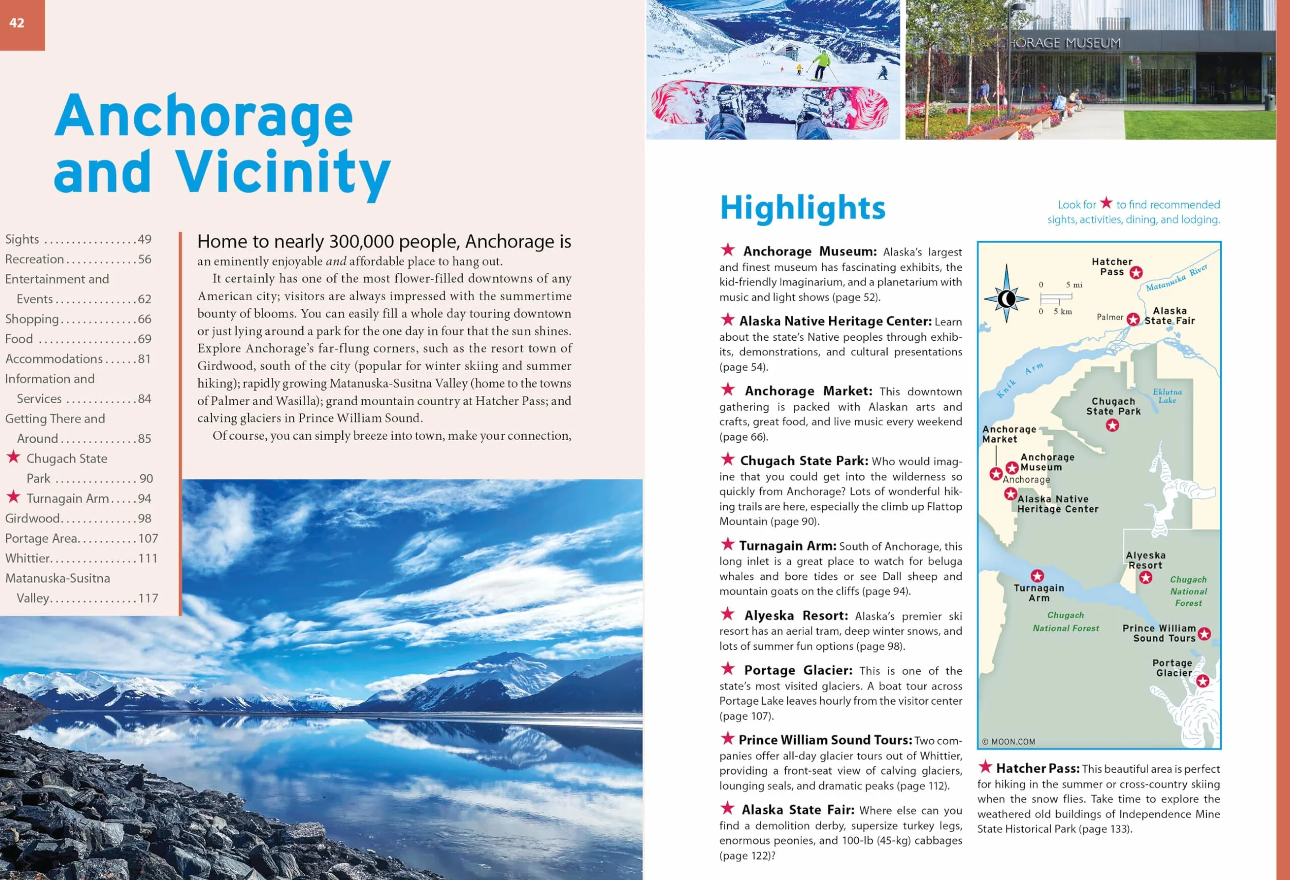 Moon Anchorage, Denali & the Kenai Peninsula: National Parks Road Trips, Outdoor Adventures, Wildlife Excursions