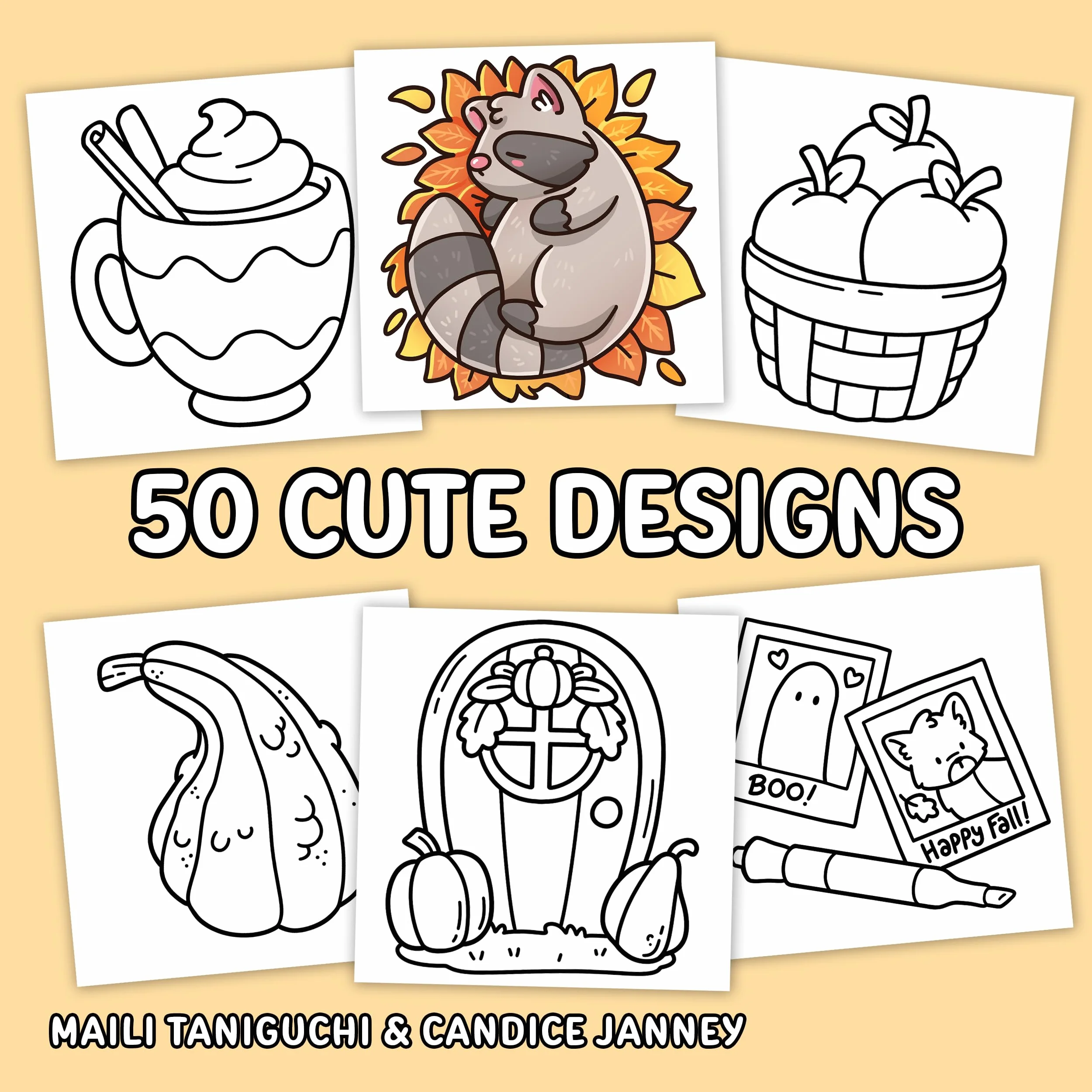 Fall Vibes: Bold and Easy Coloring Book for Adults, Teens, and Seniors with Simple and Relaxing Autumn Designs