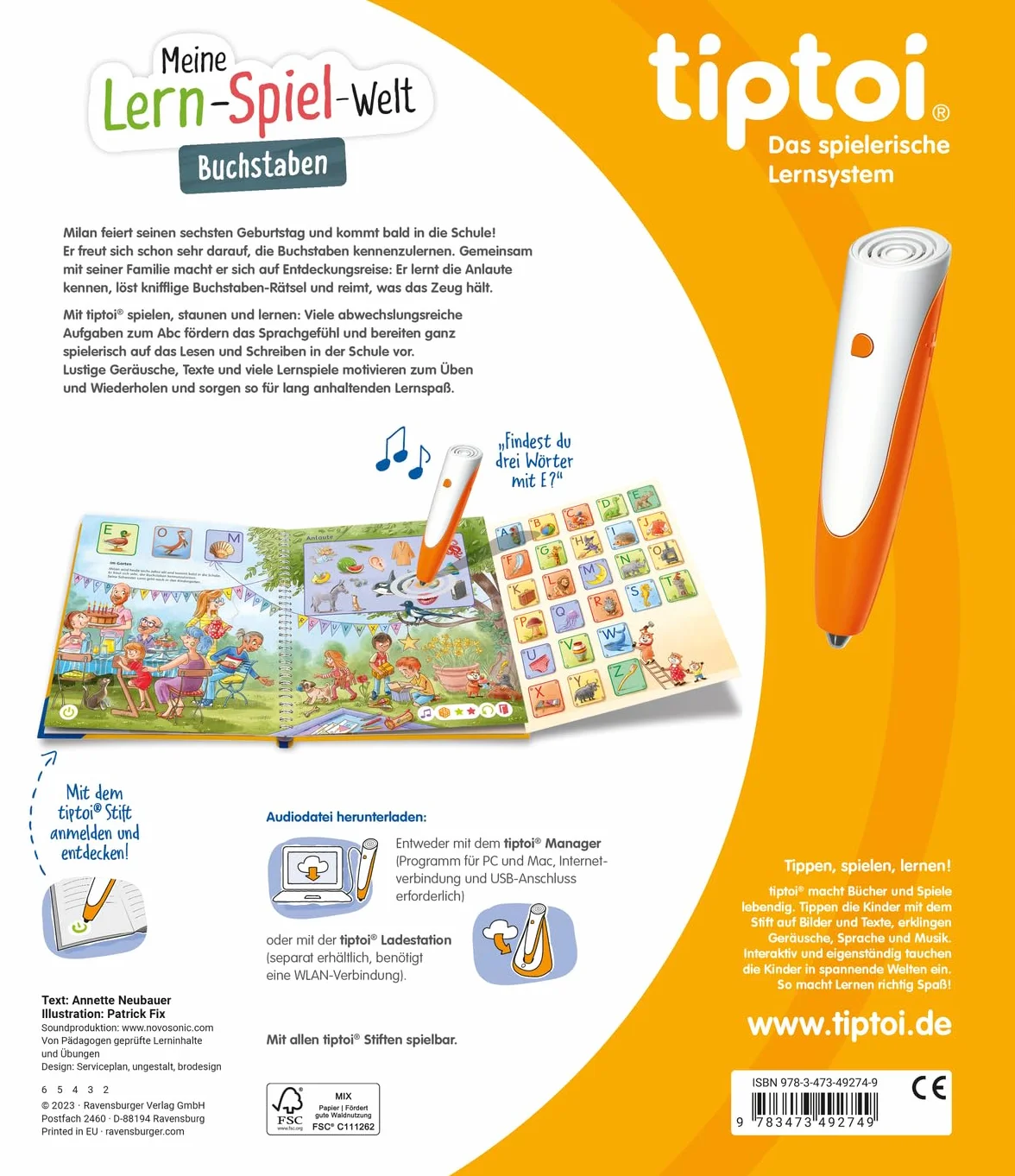 tiptoi® Meine Lern-Spiel-Welt - Buchstaben