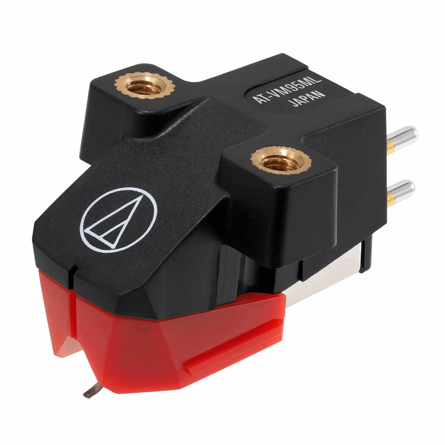 Audio-Technica AT-VM95ML/H Nakładka na głowicę/podwójny ruchomy wkład magnesowy (czarny/czerwony)