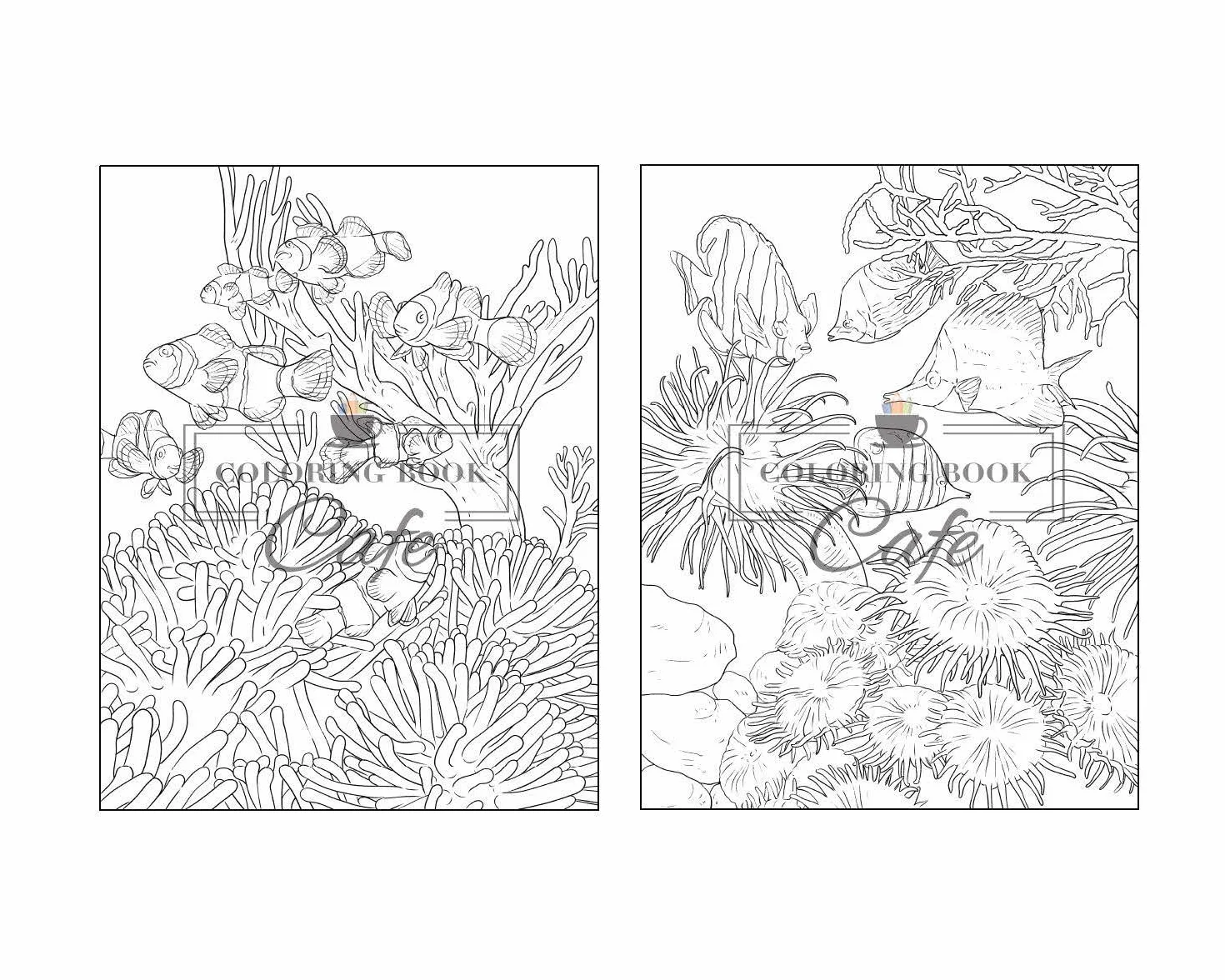 100 Wildlife Scenes: An Adult Coloring Book Featuring 100 Most Beautiful Wildlife Scenes with Animals, Birds and Flowers from Oceans, Jungles, Forests and Savannas