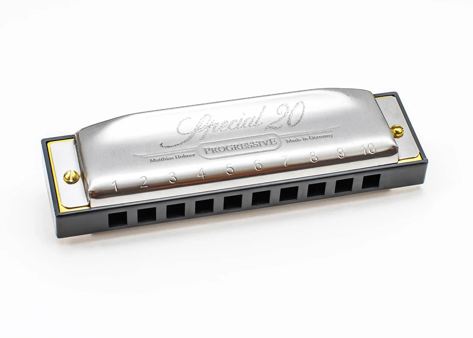 Hohner Harmonijka Ustna, Srebrny, 20 tonów, klucz C