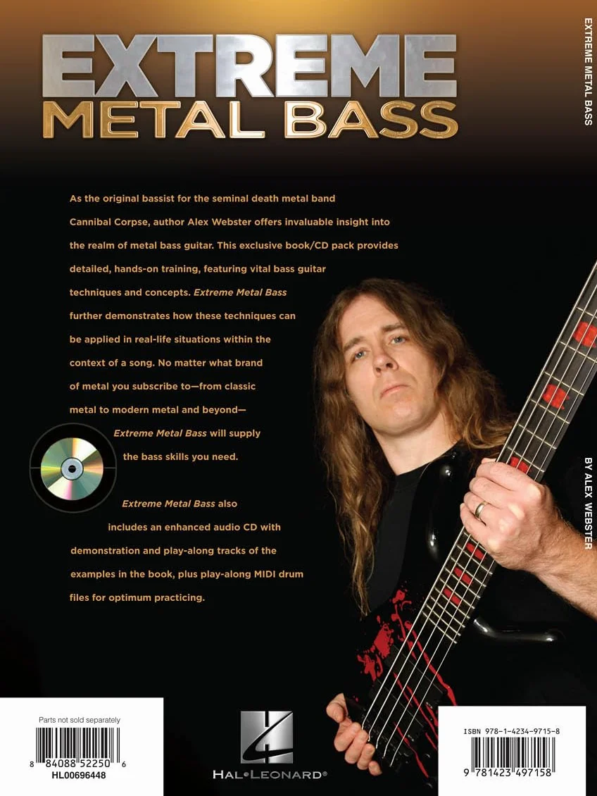 Extreme metal bass - recueil + enregistrement(s) en ligne: Essential Techniques, Concepts, and Applications for Metal Bassists