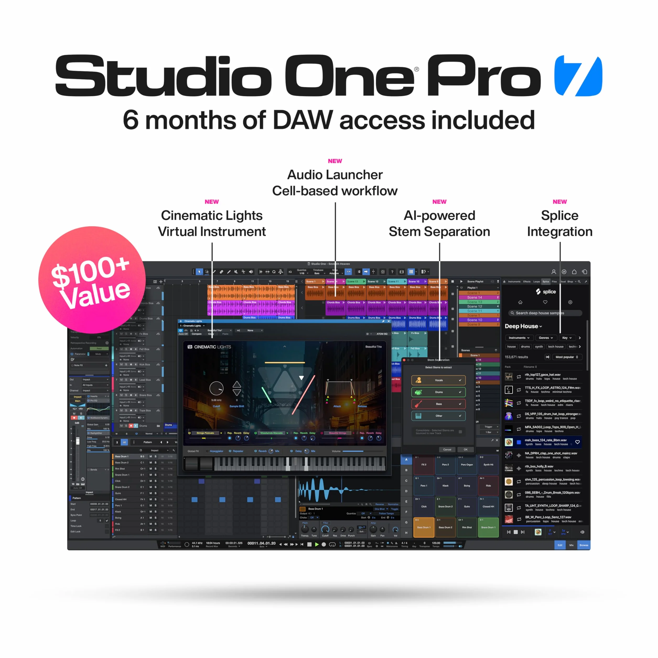 PreSonus ATOM, kontroler MIDI, kontroler do produkcji muzyki i wydajności z Studio One Artist, Ableton Live Lite i Studio Magic Software-Bundle