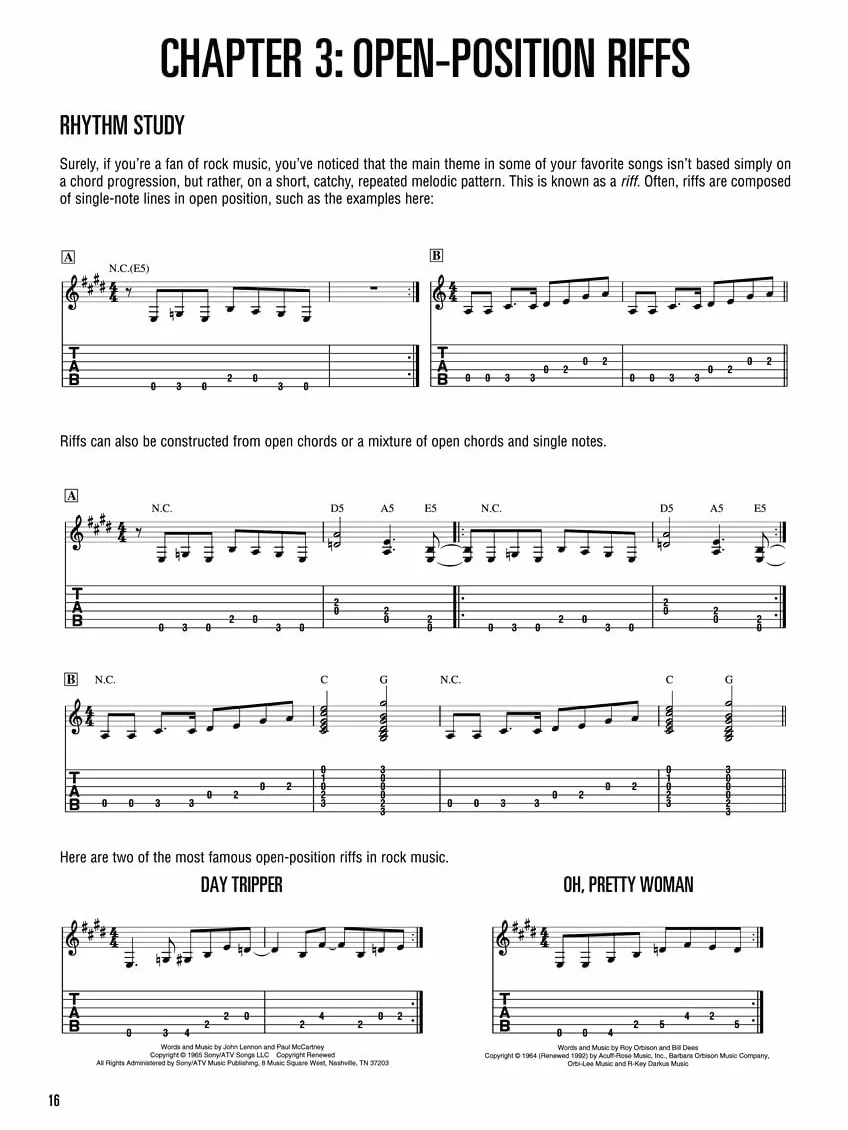 Rock Guitar Method Learn Rhythm and Lead Guitar Step-By-Step Lessons with 70 Rock Songs, Riffs, Chords, and Techniques Includes Online Audio for Play-Along and Practice: Book/Online Audio