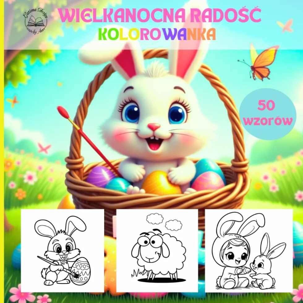 Kolorowanka Wielkanocna Radość: malowanka dla Dzieci w wieku 2-12 lat oraz dorosłych – 50 Uroczych Ilustracji Króliczków, Pisanek i Owieczek |: Duże ... Maluchów i Dorosłych dziewczynek i chłopców