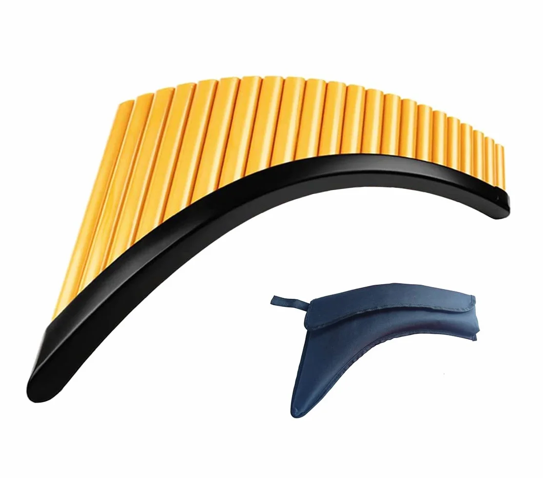 22 Pipes Panflute z podstawą G Key ABS Plastic Romania Pan Flute Music Instrument Tunable Panpipes Flauta