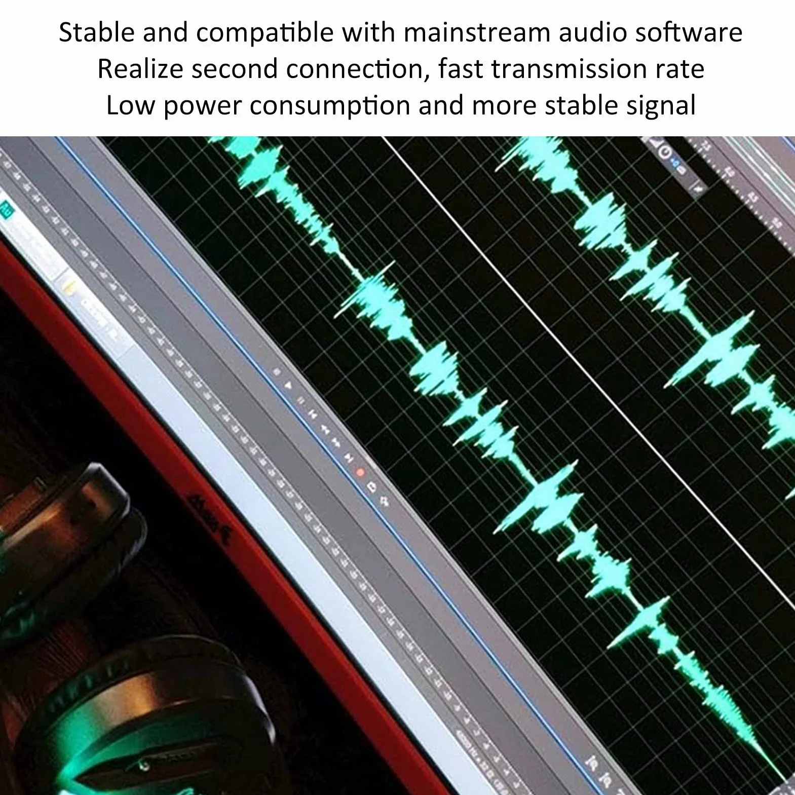 Mini Mikser Audio, 2-kanałowy Profesjonalny System Konsoli z Płytą Dźwiękową USB, Zakres Wzmocnienia 40 DB, Mini Mikser Zasilania 48 V do Transmisji na żywo, Karaoke i Nagrywania Stereo
