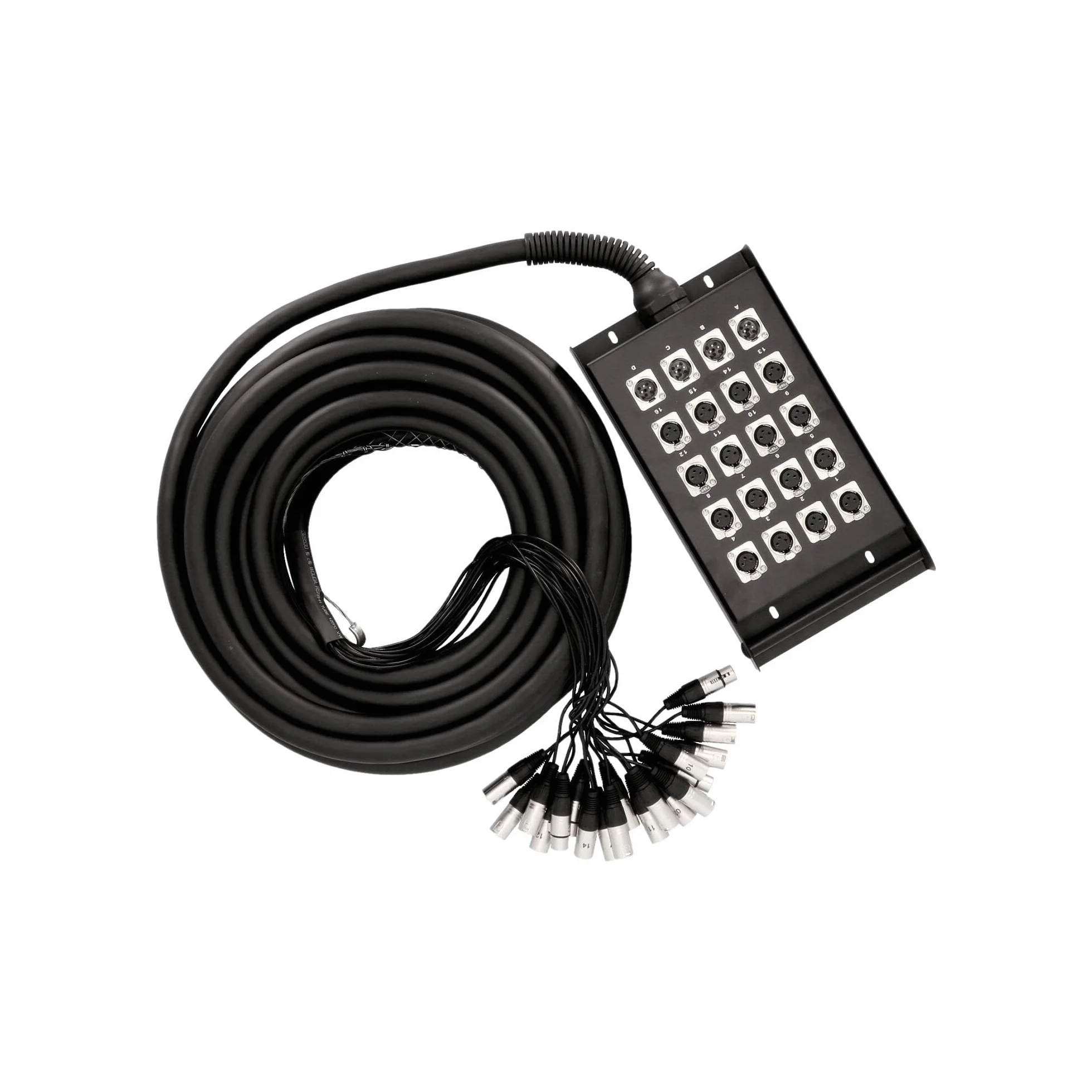 Adam Hall K 20 C 15 Kabel Wielożyłowy, Czarny, 15m