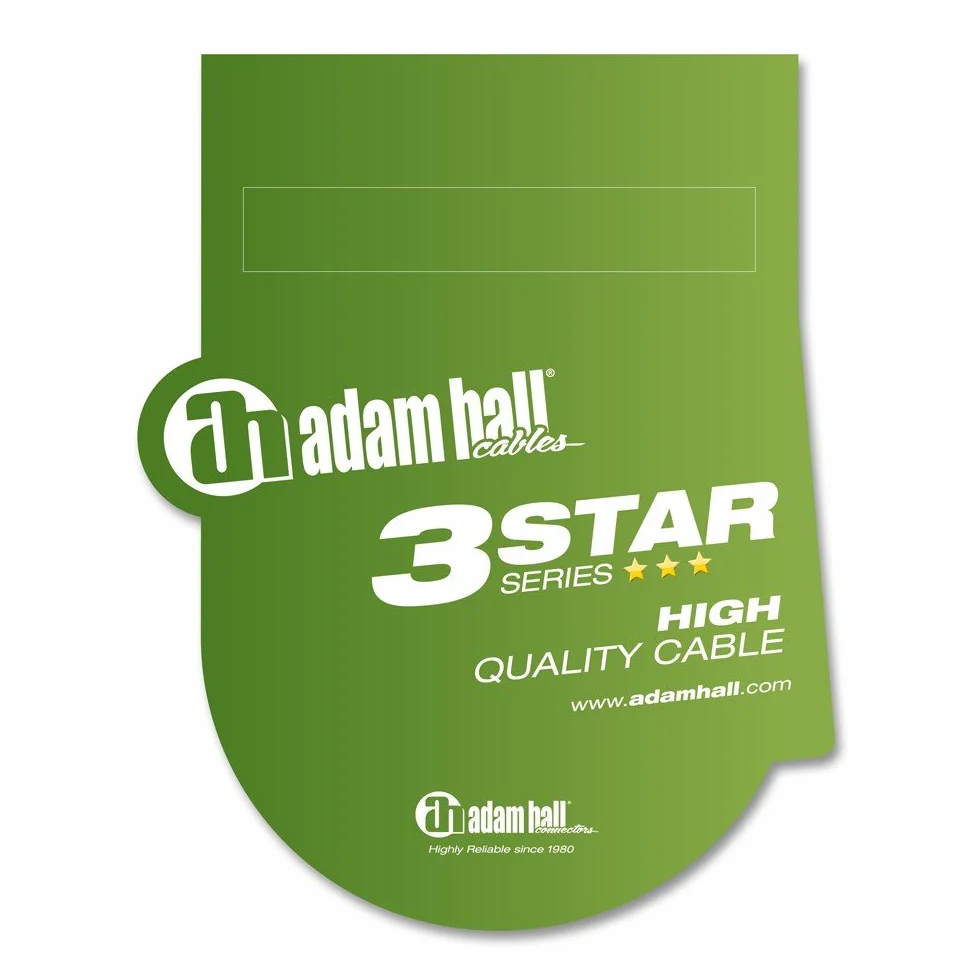 Adam Hall seria 3 gwiazda 3 m 8x XLR męski do 8 x XLR żeński kabel wielordzeniowy