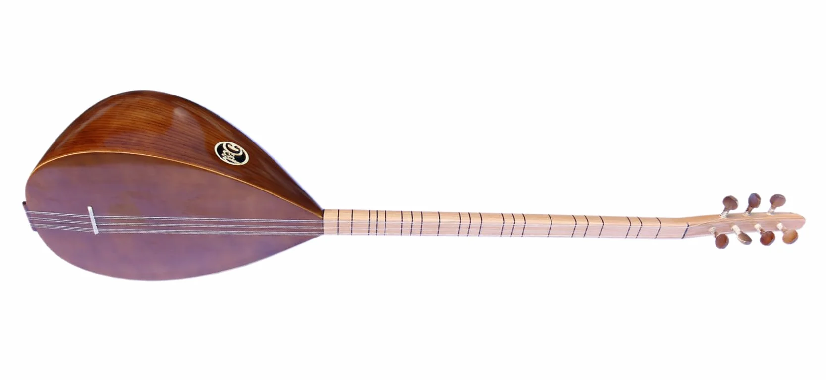 Turecka wysokiej jakości baglama morwy z długim dekoltem Saz ASL-111 | Strunowy instrument muzyczny Baglama Saz
