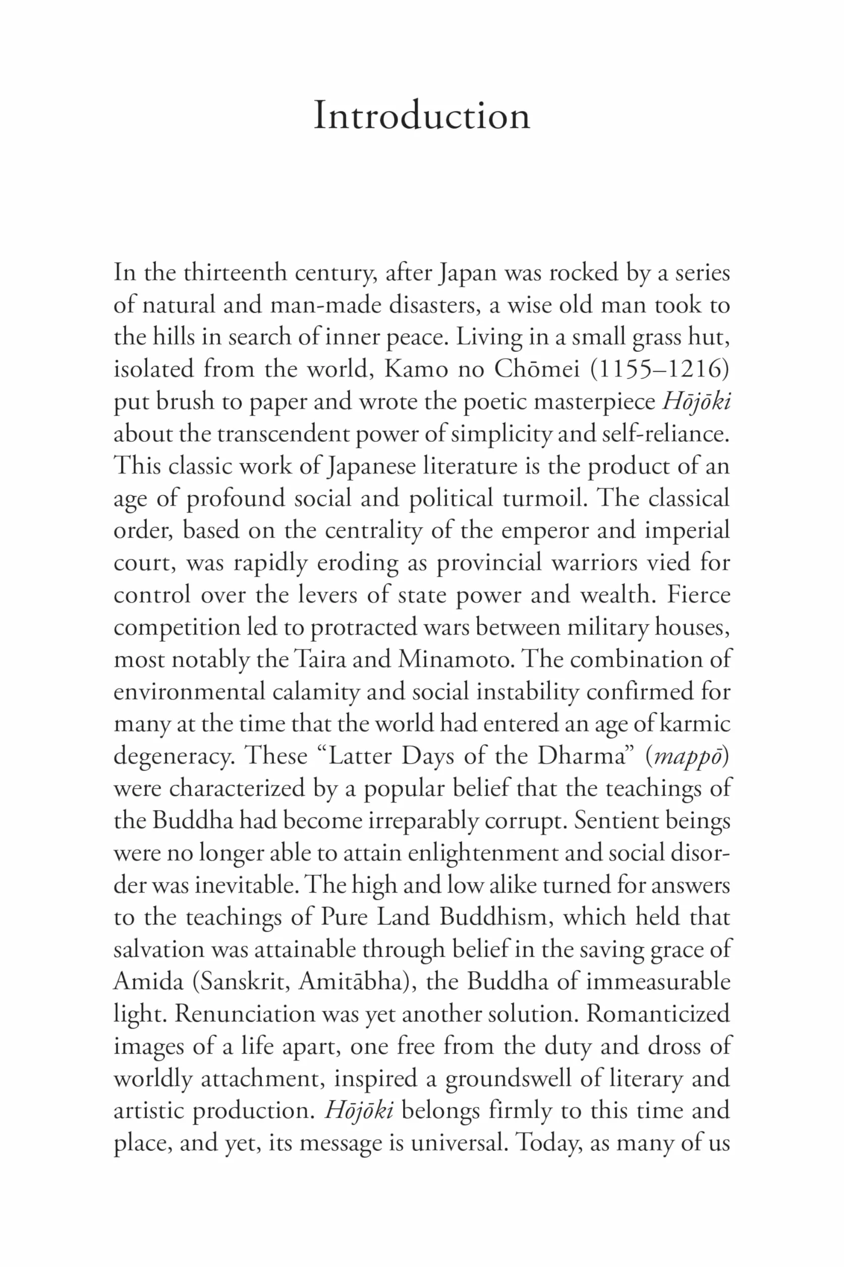 Hojoki: A Buddhist Reflection on Solitude: Imperfection and Transcendence - Bilingual English and Japanese Texts with Free Online Audio Recordings