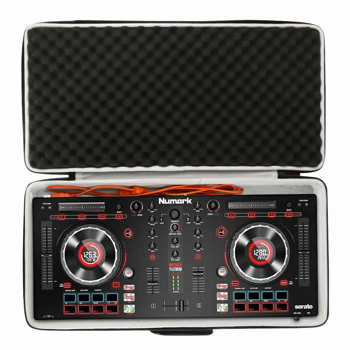 Khanka Twardy futerał podróżny do Numark Mixtrack Platinum/dla Platinum FX 4-drożnego kontrolera DJ. (tylko przypadek)