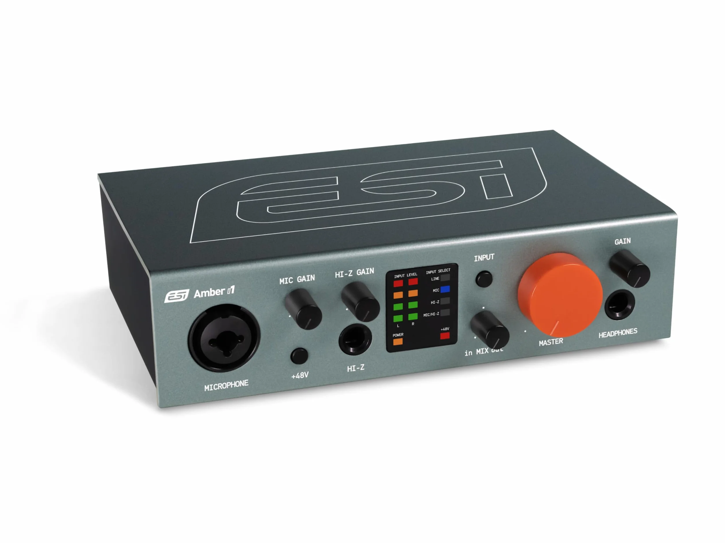 ESI Amber i1 profesjonalny interfejs audio USB 24-bitowy/192 kHz z 2 wejściami i 2 wyjściami