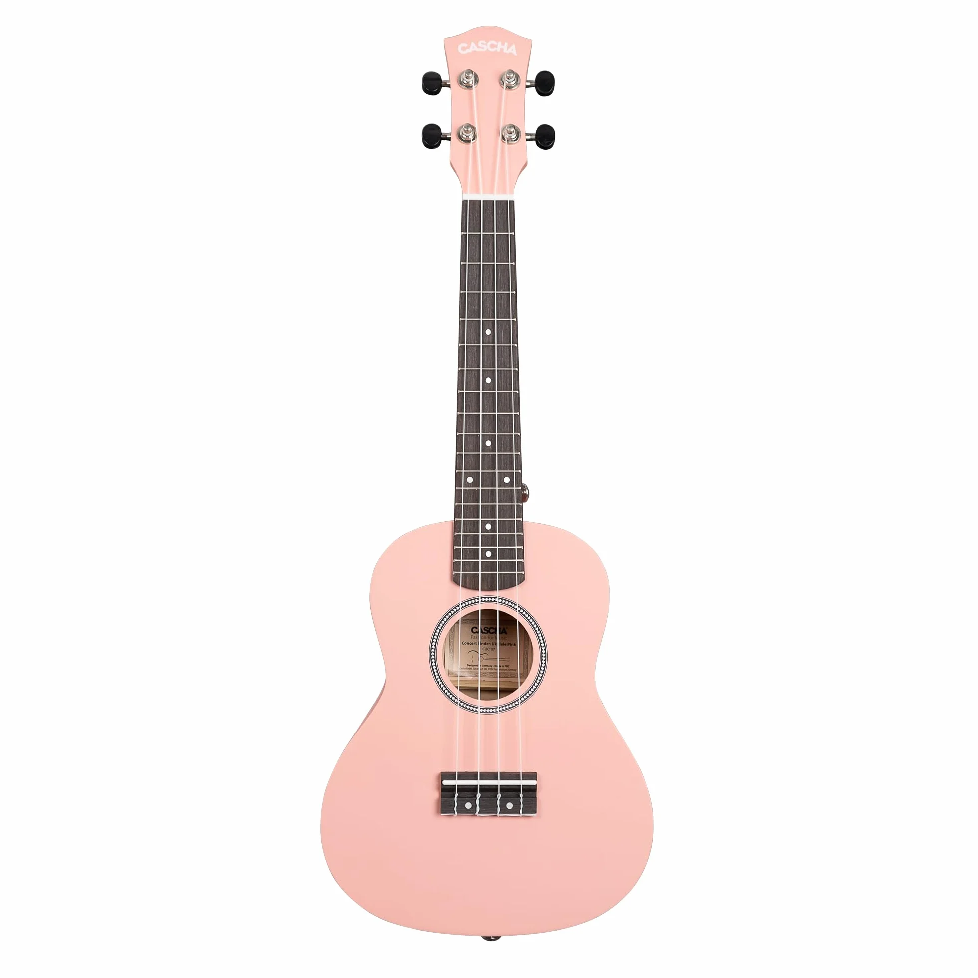 Concert Ukulele Linden Pink Set z torbą, książką i tunerem