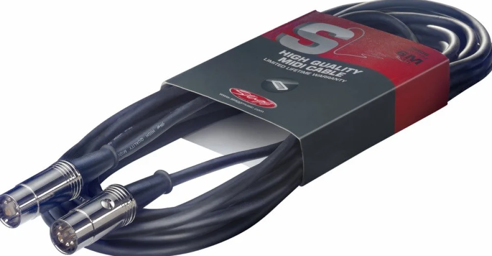 Stagg Kabel MIDI 10 m - męski wtyk DIN/męski wtyk DIN - metalowy