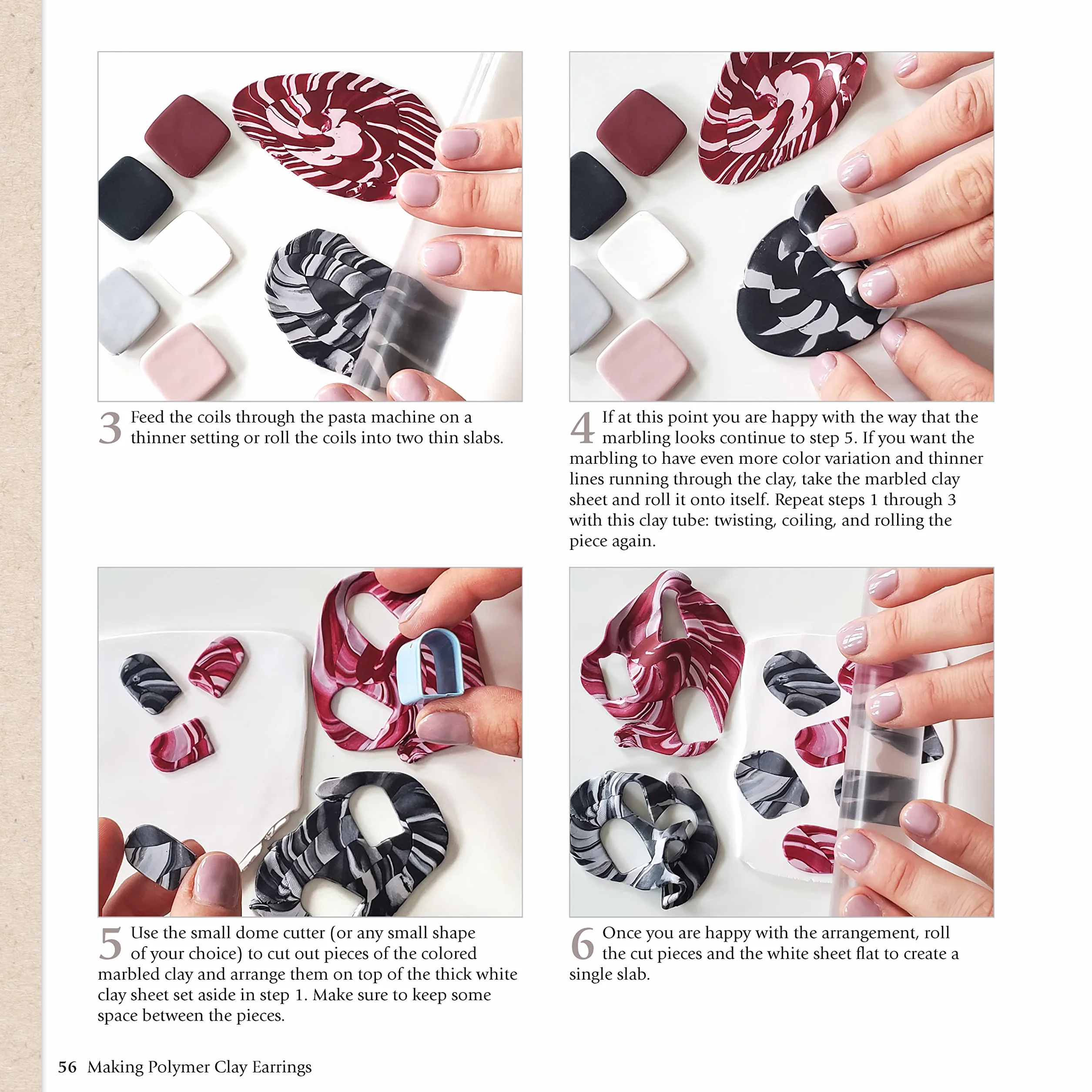 Making Polymer Clay Earrings: Essential Techniques and 20 Step-By-Step Beginner Jewelry Projects