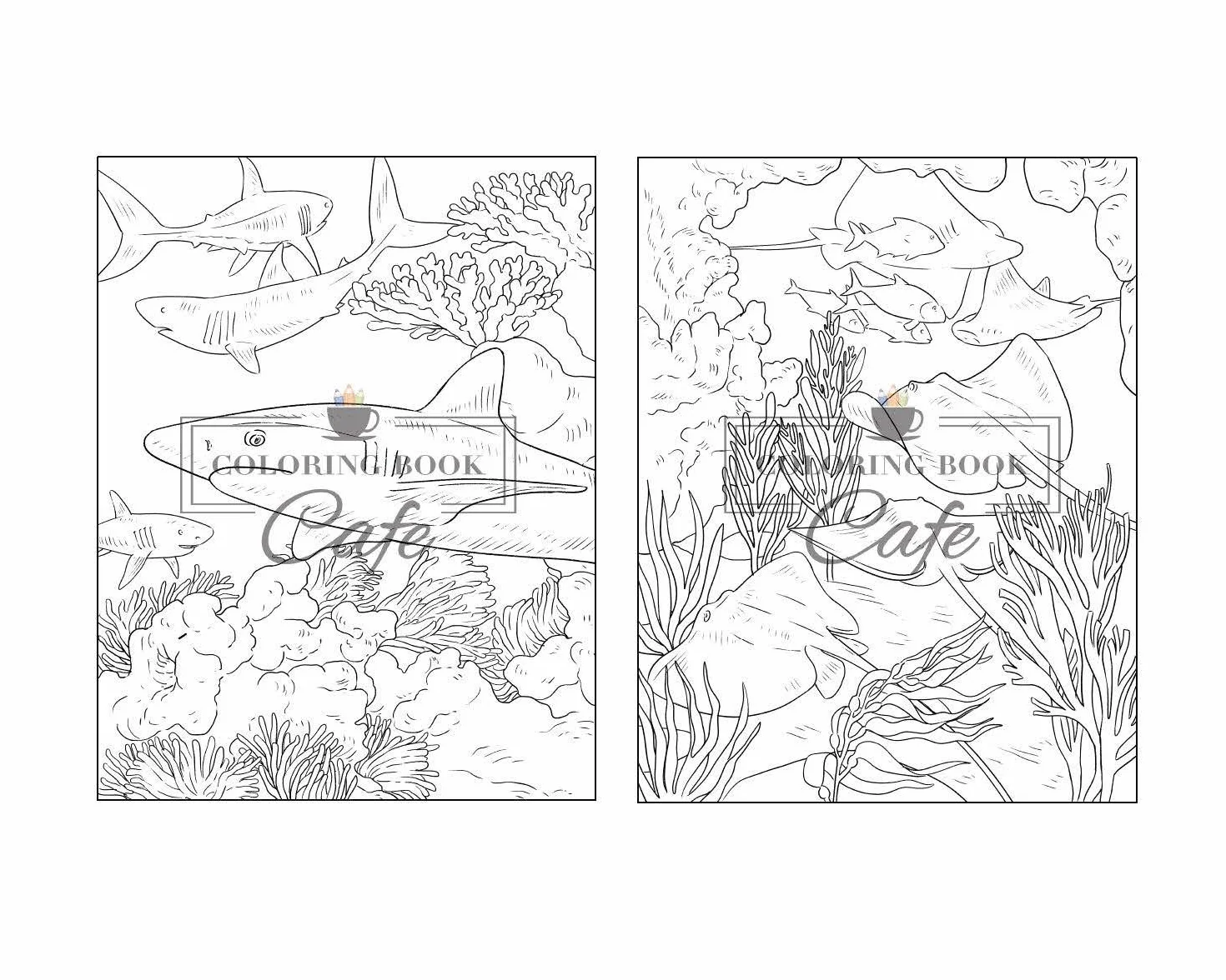 100 Wildlife Scenes: An Adult Coloring Book Featuring 100 Most Beautiful Wildlife Scenes with Animals, Birds and Flowers from Oceans, Jungles, Forests and Savannas