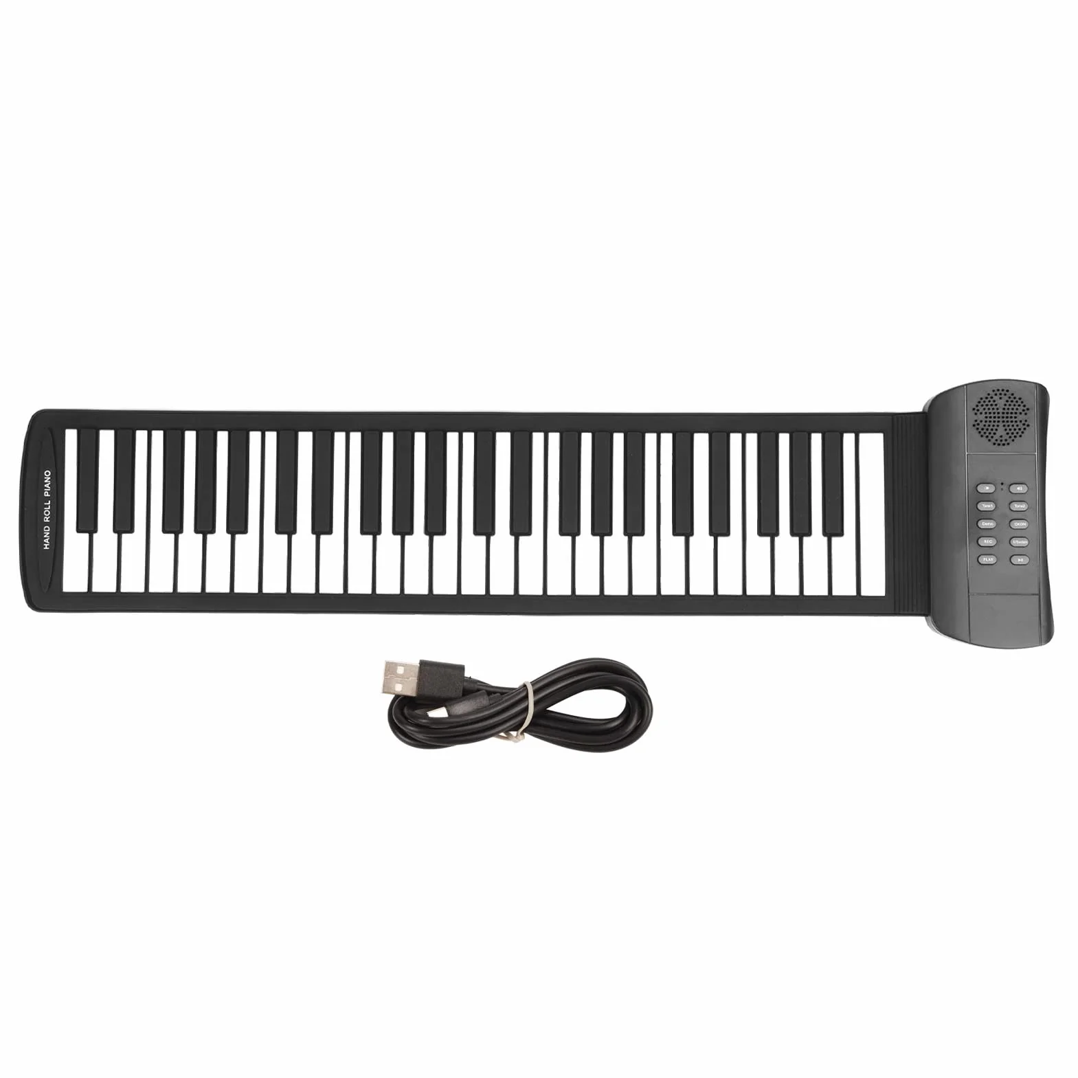 PM49H Roll Up Piano 49 Klawiszy Akumulatorowa Miękka Klawiatura Bluetooth MIDI Dźwięk Przestrzenny 4D Składane Pianino