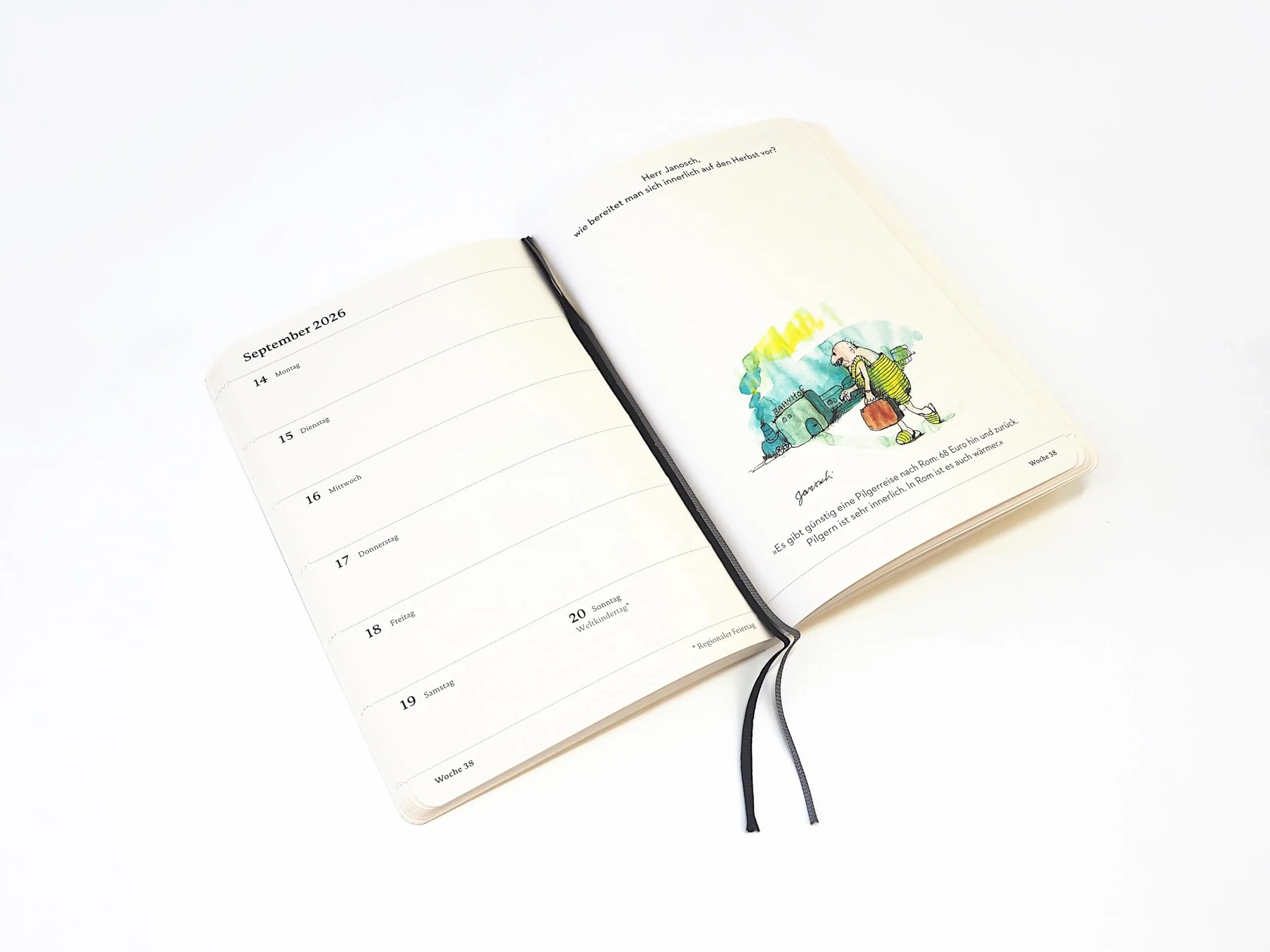 Wondrak für alle Lebenslagen. Wochenkalender 2026: Buchkalender mit Janoschs beliebter Figur aus der ZEITmagazin-Kolumne – Mit Lebensweisheiten und Illustrationen von Janosch