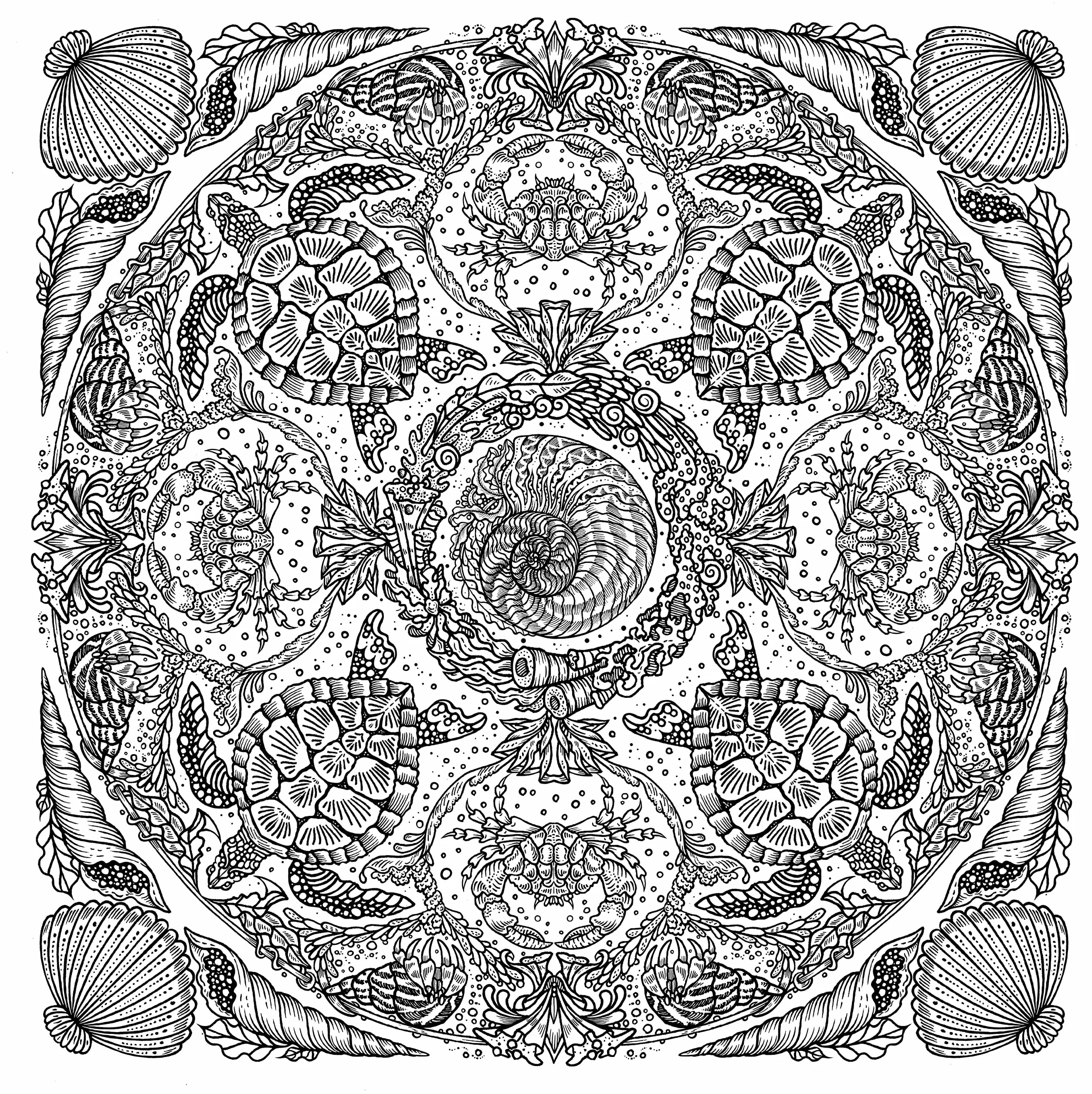 Nature Mandalas: A Colouring Meditation