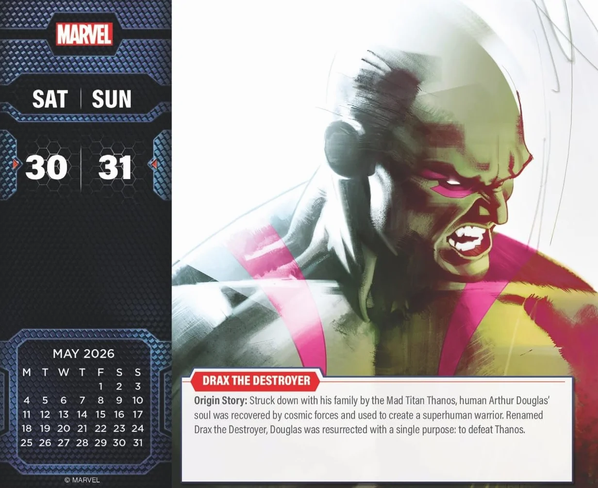 Marvel Comics Tagesabreißkalender 2026