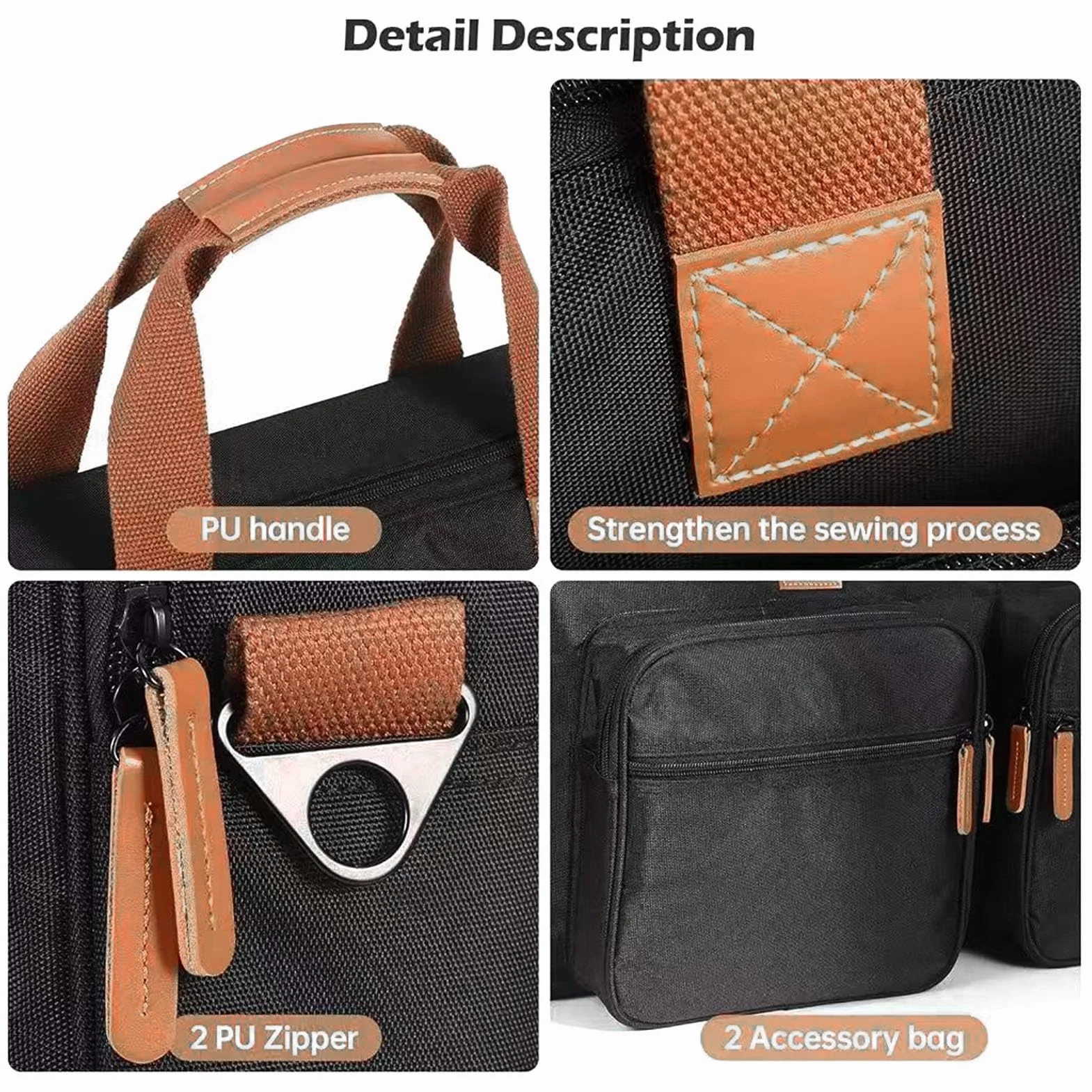 Jeffergarden Etui na kontroler DJ 22x7x11,5 cala Pasuje do DDJ FLX4 SB3 SB2 400 RB z paskiem na ramię