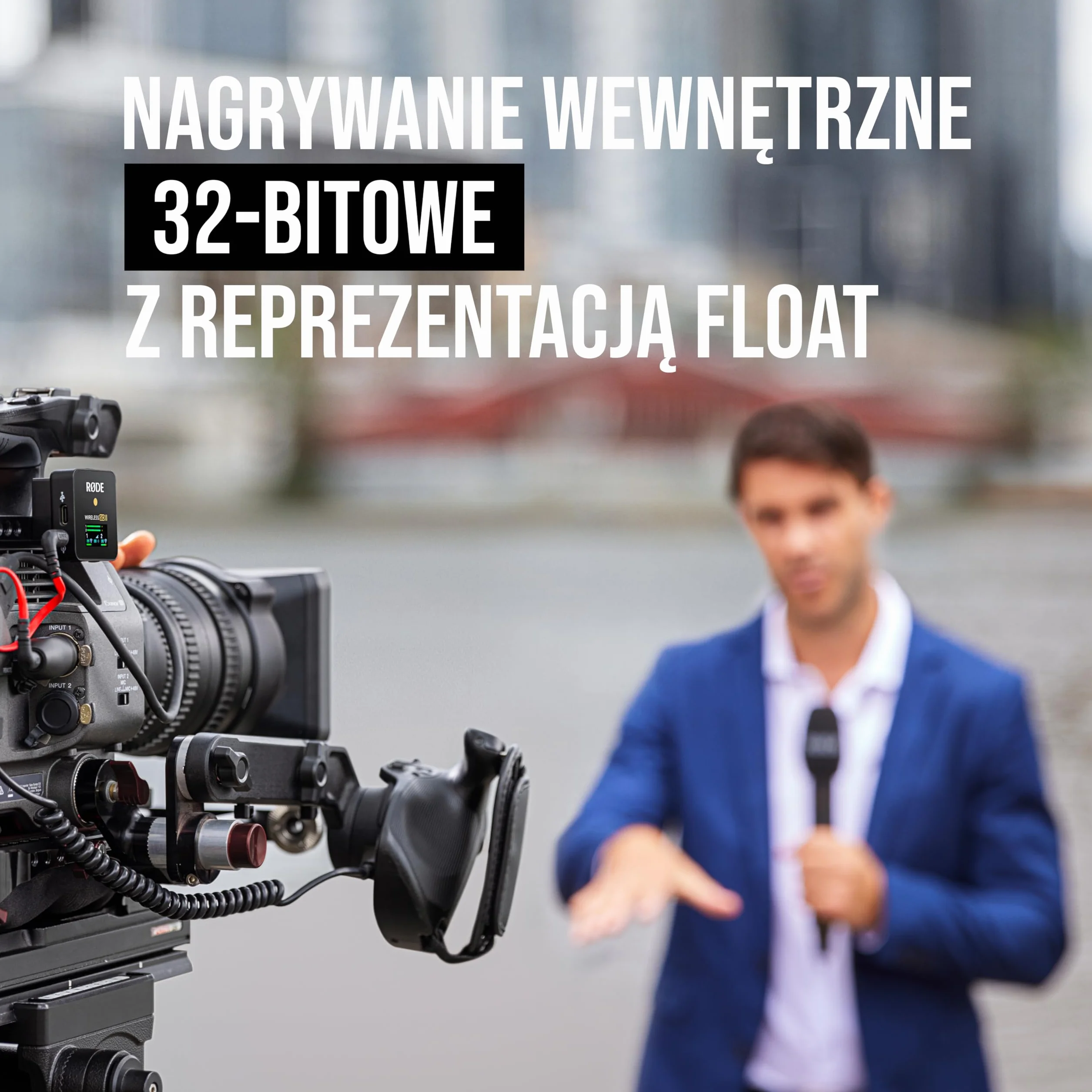 RØDE Interview PRO - Bezprzewodowy mikrofon ręczny RØDE Interview PRO z kondensatorem klasy broadcast i nagrywaniem 32-bit Float On-board