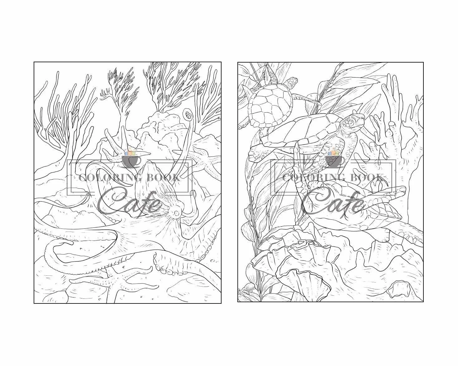 100 Wildlife Scenes: An Adult Coloring Book Featuring 100 Most Beautiful Wildlife Scenes with Animals, Birds and Flowers from Oceans, Jungles, Forests and Savannas