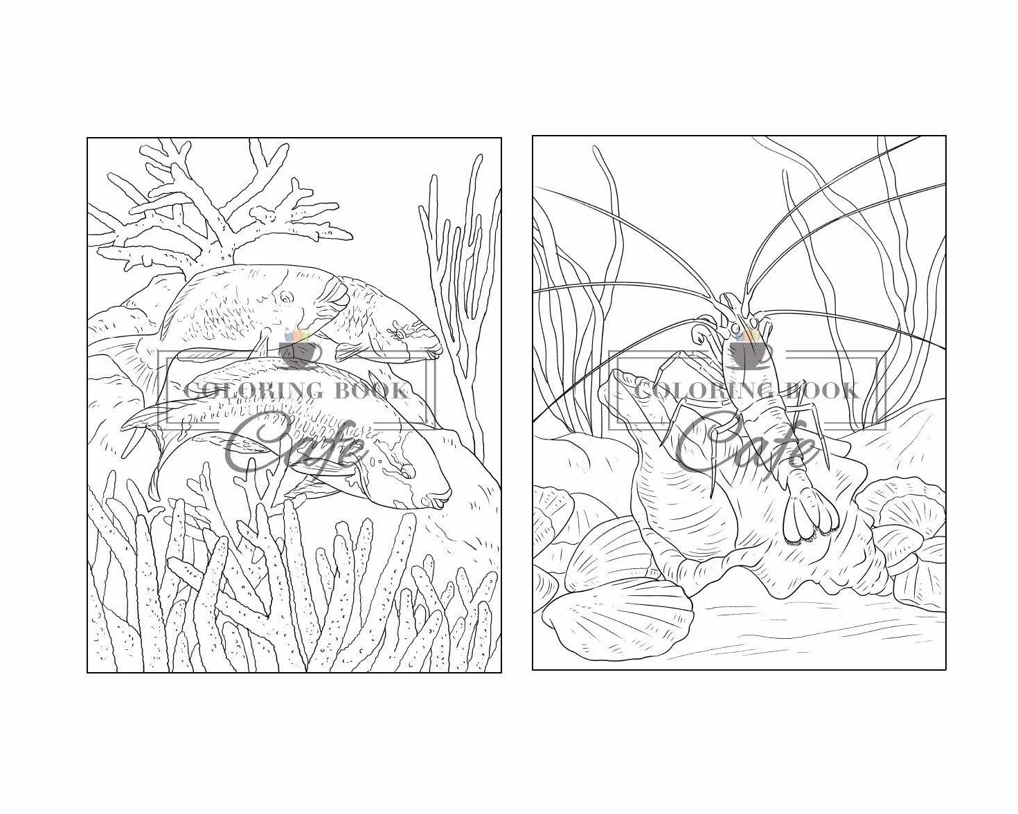 100 Wildlife Scenes: An Adult Coloring Book Featuring 100 Most Beautiful Wildlife Scenes with Animals, Birds and Flowers from Oceans, Jungles, Forests and Savannas