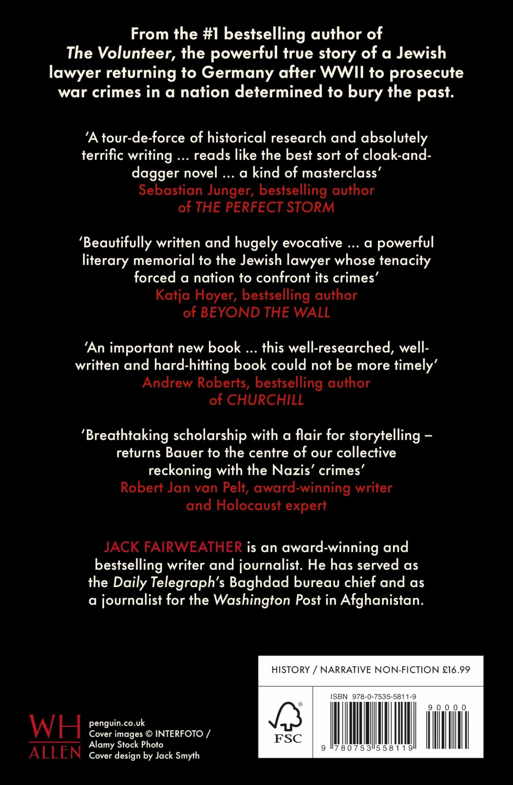 The Prosecutor: The Gripping True Story of One Man’s Battle to Bring Nazis to Justice from the Bestselling Author of The Volunteer