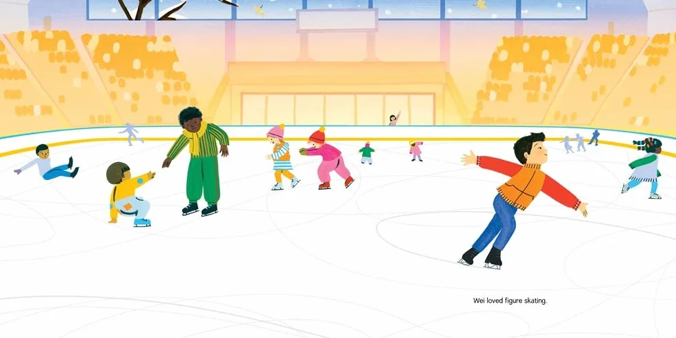 Wei Skates on