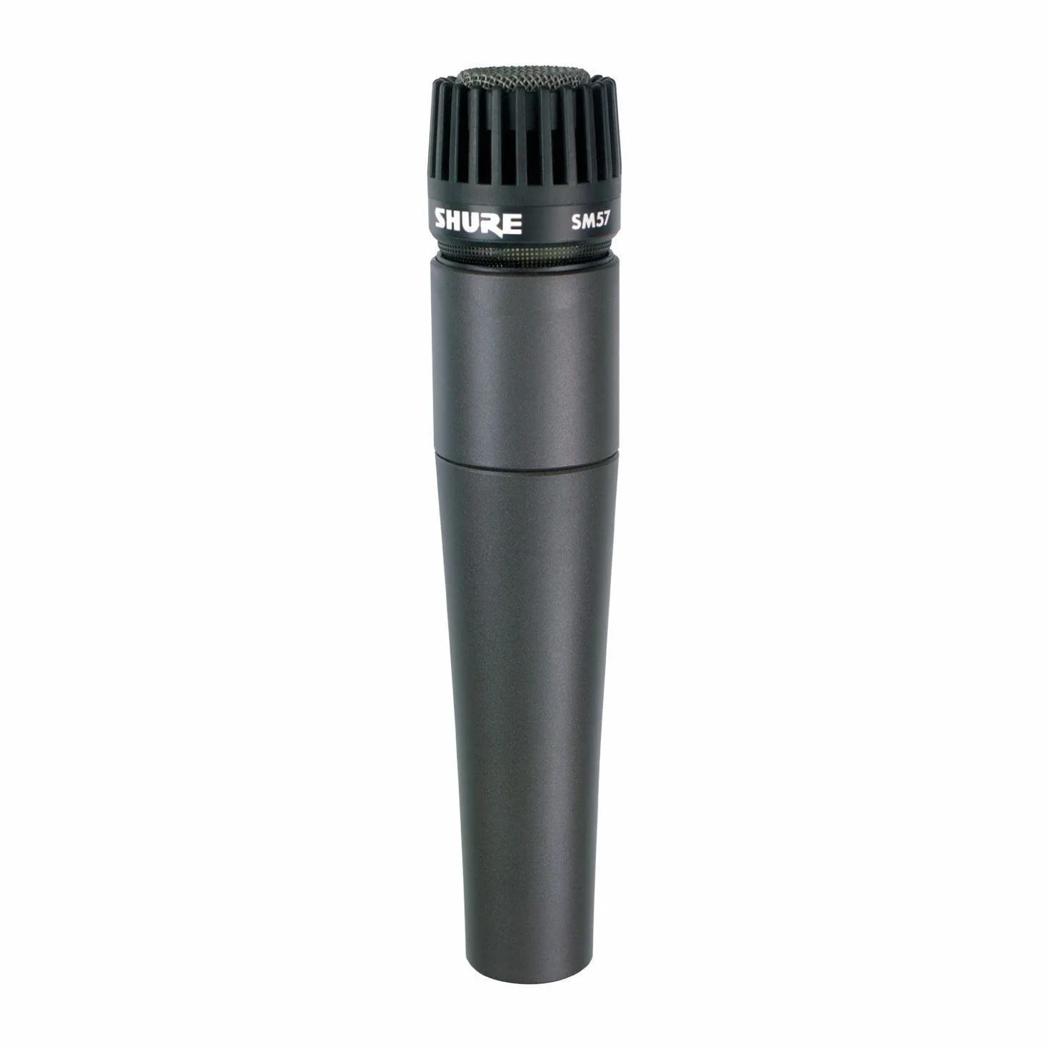 Shure SM57 Dynamiczny mikrofon instrumentalny z pneumatycznym mocowaniem wstrząsowym, klipsem A25D, torbą do przechowywania, 3-pinowym złączem XLR, bez kabla (SM57-LCE)