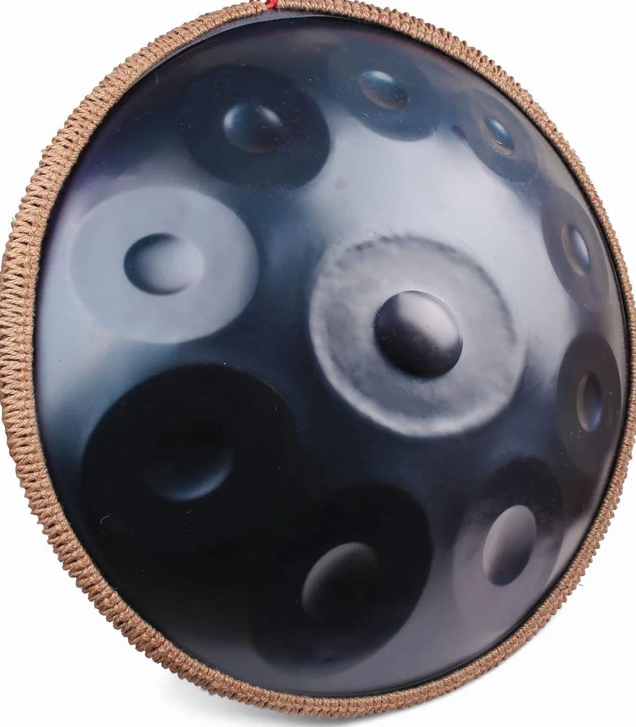 Handpan 432 Hz dla początkujących, stalowa bębenka 10 dźwięków 56 cm, ręczna bębenka w D-moll, ręczna bębenka z torbą i uchwytem na handpan, stalowa bębenka do terapii dźwiękiem, medytacji